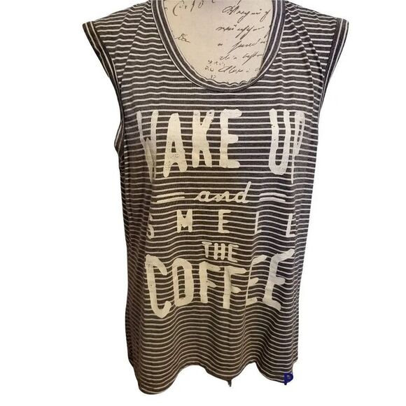 Yunni Wake Up and Smell the Coffee Shirt-Size Large - Picture 1 of 4